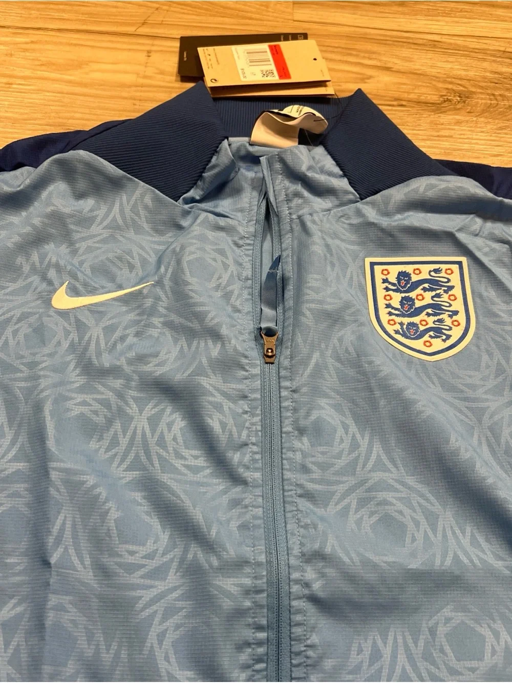 Nike England 2023/24 Dri-Fit Anthem Jacket Blue Loose Fit Women’s Large $105 NWT
